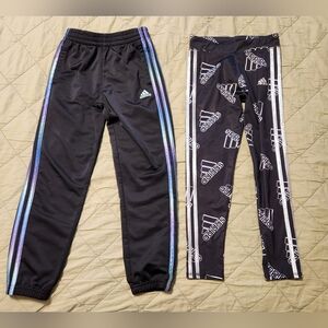Set of 2 Adidas Girls Size S (7/8) Pants and Leggings